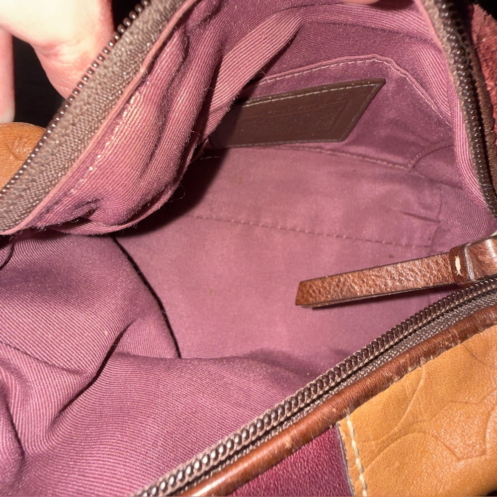 Coach mini patchwork hobo shoulder bag Women’s pu… - image 6